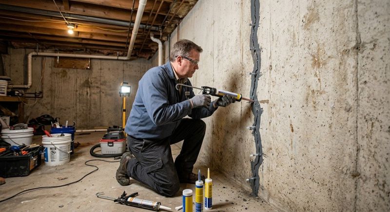 Basement Crack Repair in Tooele, UT