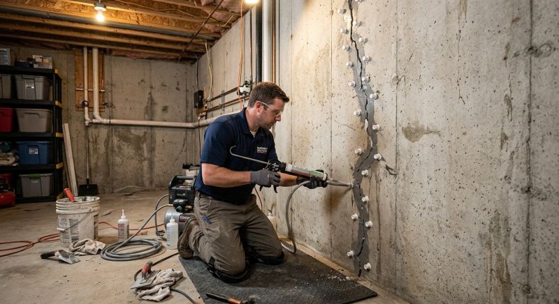 Basement Crack Repair in Tooele, UT