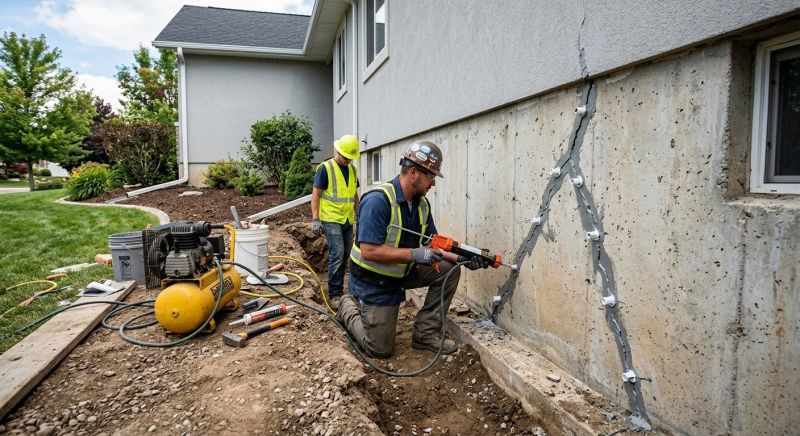 Foundation Crack Repair in Magna, UT