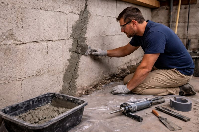 Foundation Crack Repair in Riverton, UT