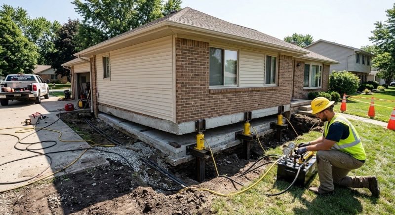 Foundation Lifting in Salt Lake County, UT