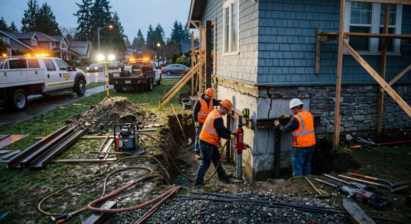 Foundation Stabilizing in South Jordan, UT