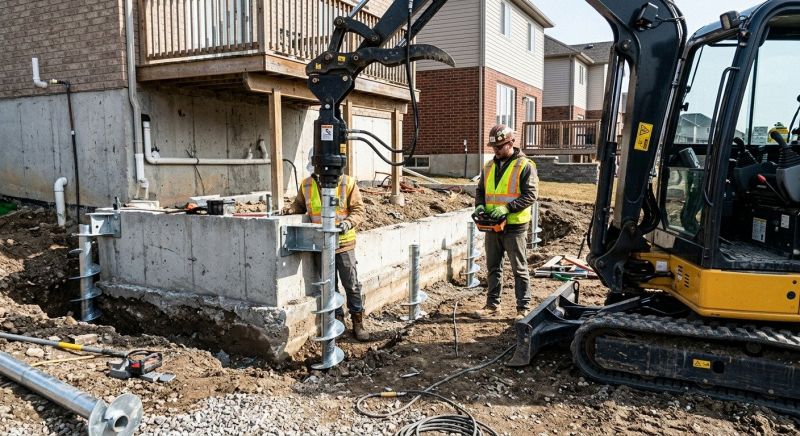 Helical Pile Installation in Tooele, UT