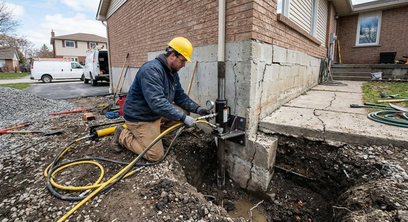 Sinking Foundation Repair in South Jordan, UT