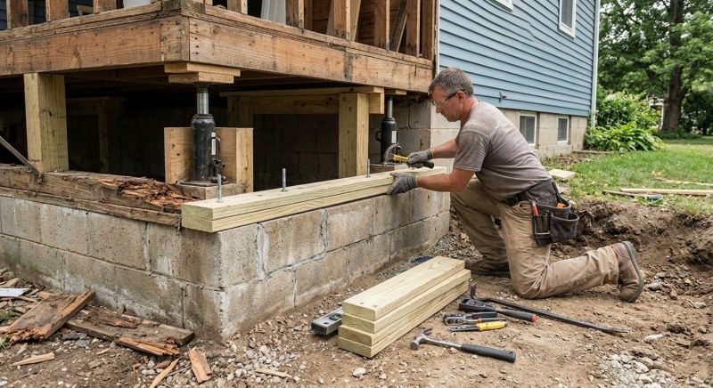 Sinking Foundation Repair in Stockton, UT