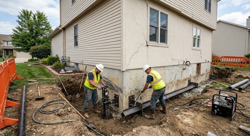 Sinking Foundation Repair in West Jordan, UT